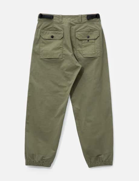 Organic Cotton Stretch Broken Twill 'old' Effect Cargo Trousers view 8