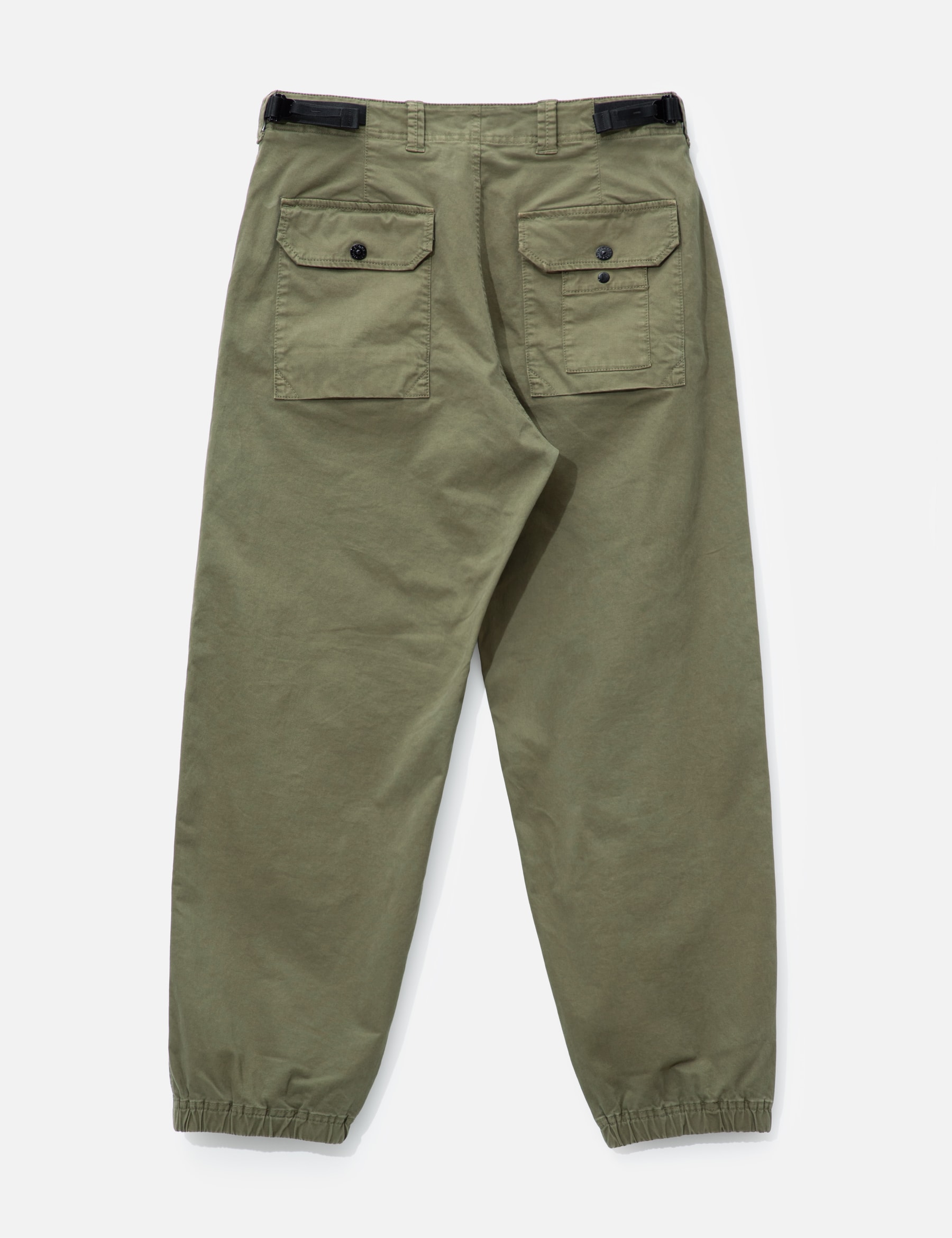 Organic Cotton Stretch Broken Twill 'old' Effect Cargo Trousers view 17