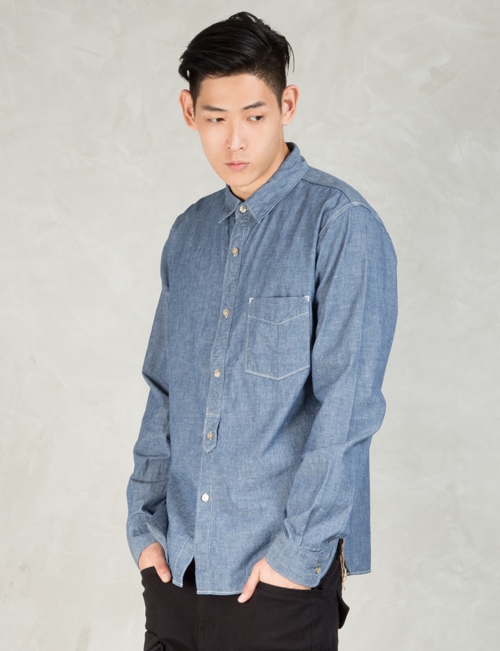 Indigo Selvedge Chambray Standard Work Shirt Placeholder Image