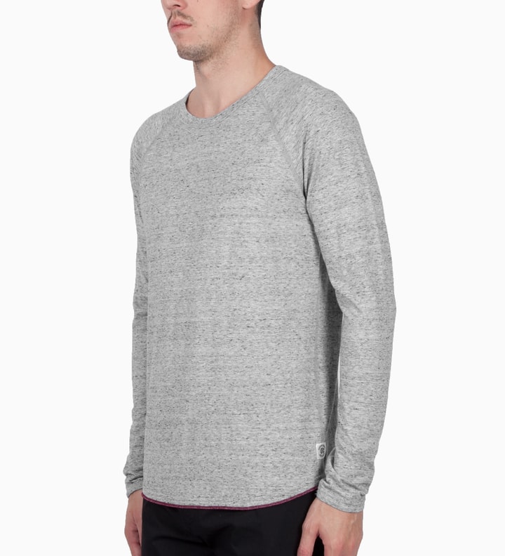 Heather Grey RC-2058 Knit Heather Jersey L/S Raglan Crewneck T-Shirt Placeholder Image
