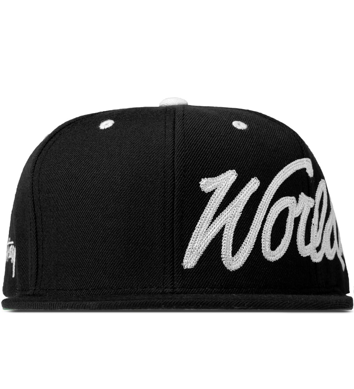 Black Worldwide Snapback Cap Placeholder Image