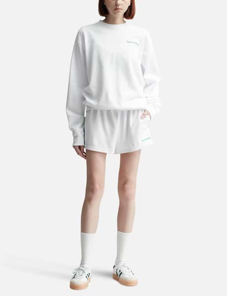 Serif Logo Roller Shorts White/Verde view 11