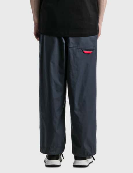 White Drawstring-cuff technical-canvas track pants, Moncler Genius