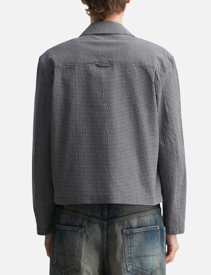 COOR Micro Check Shirt Zip-Up