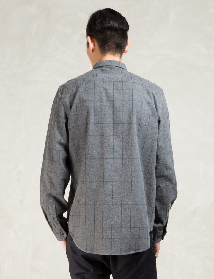 Grey L/S Plaid Flannel Shirt Placeholder Image