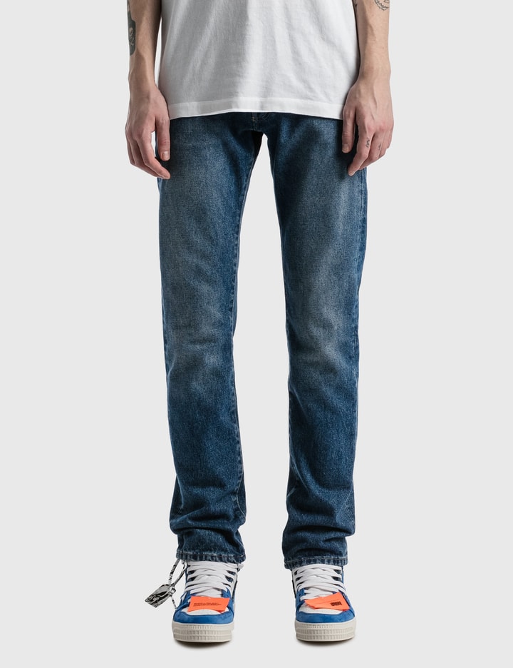 Stripe Wash Denim Jeans Placeholder Image