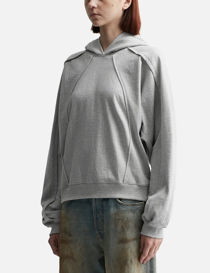 Pin-Tuck Paneled Hoodie Placeholder Image