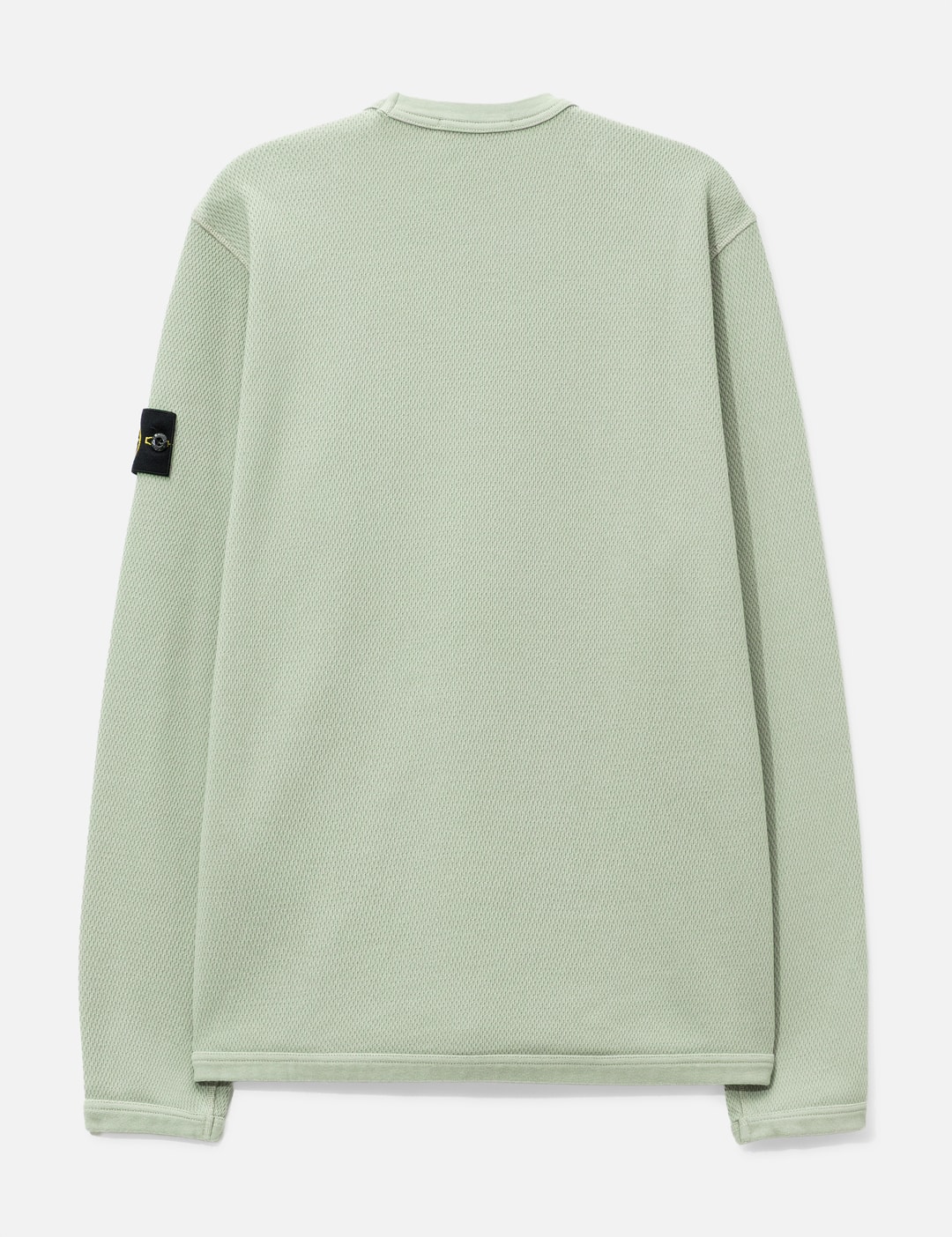 Mesh Stitch Organic Cotton Fleece Crewneck Sweatshirt view 9