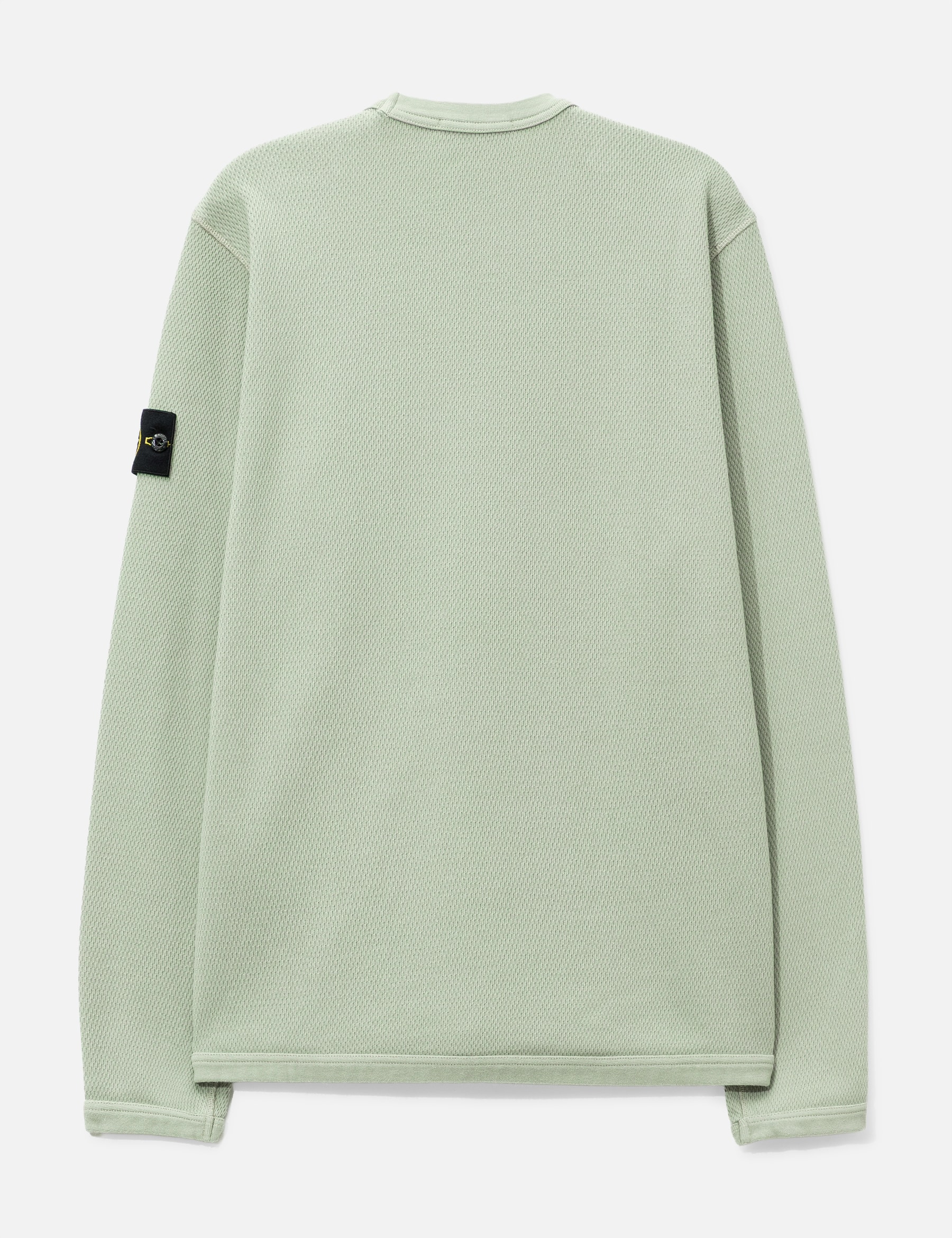 Mesh Stitch Organic Cotton Fleece Crewneck Sweatshirt view 17