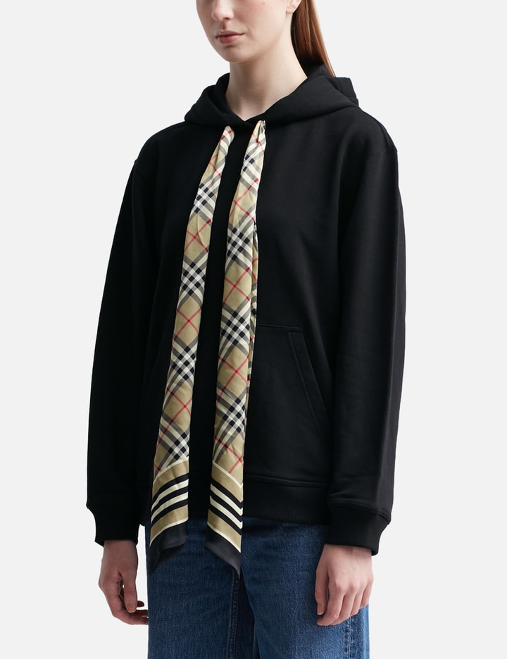 Scarf Detail Cotton Oversized Hoodie Placeholder Image