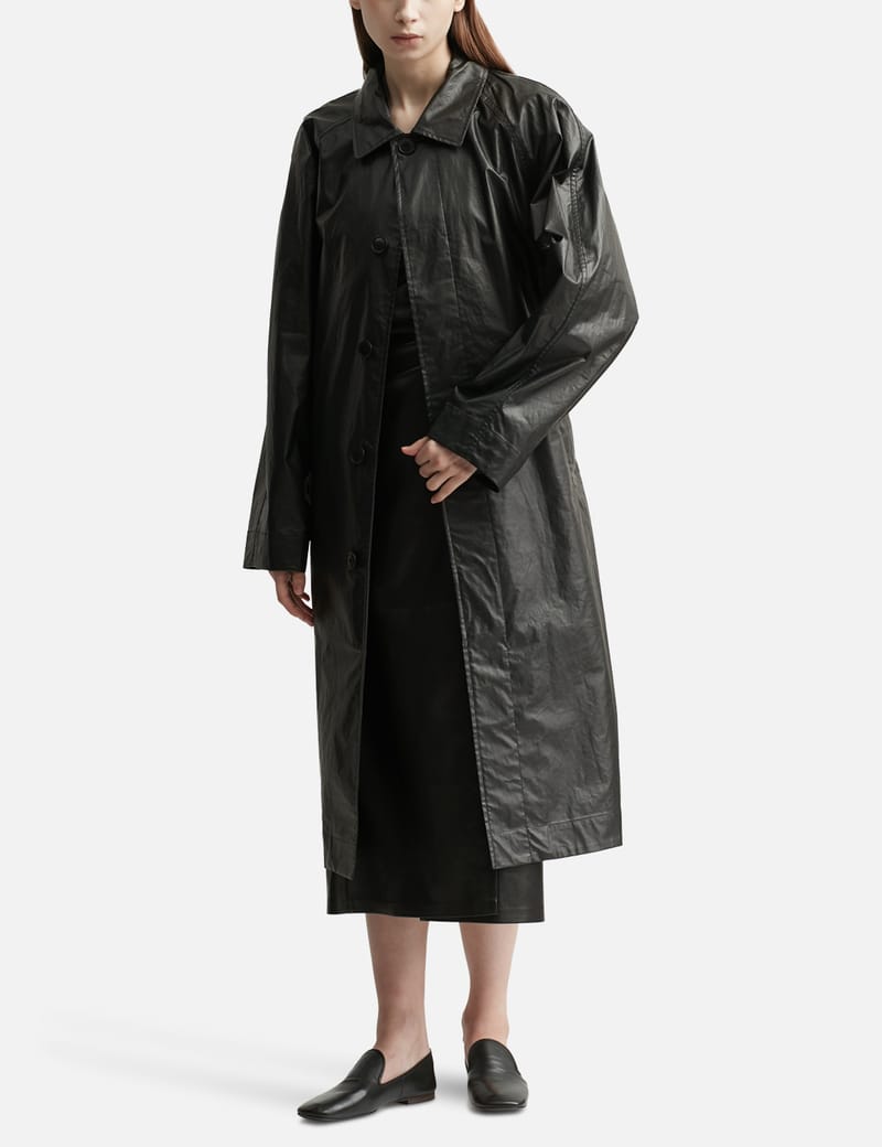 belted raincoat