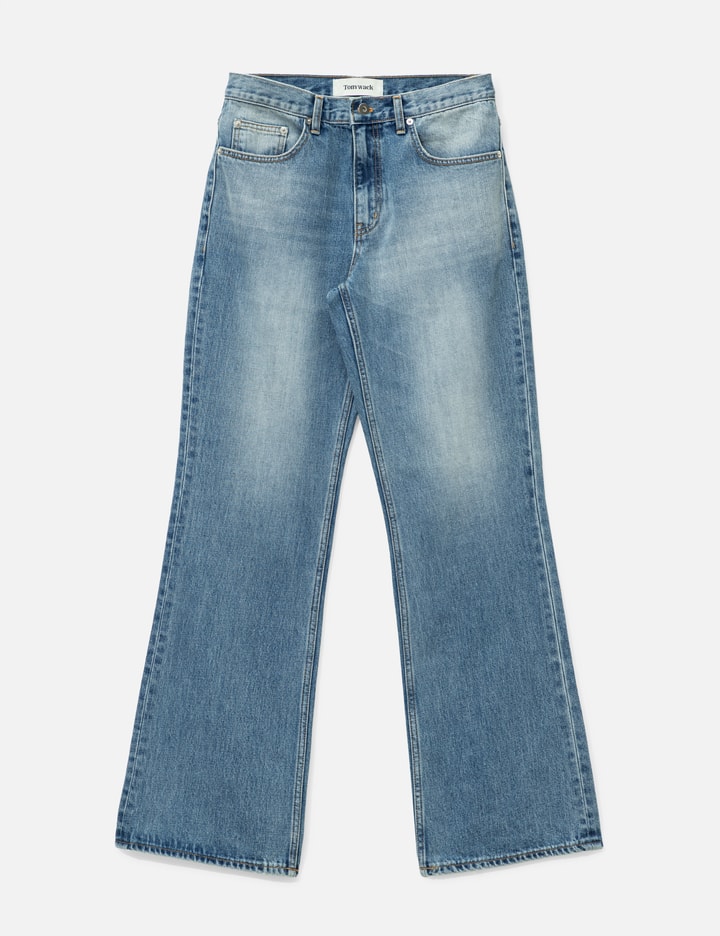 Tonywack Flared-Leg Distressed Denim Jeans