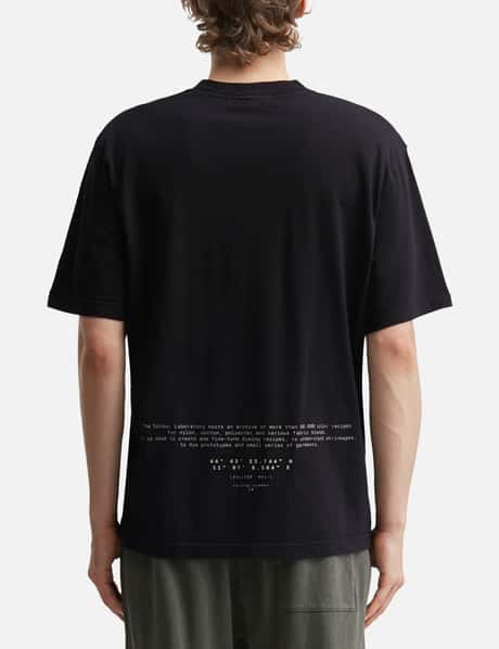 Organic Cotton Jersey Regular Fit T-Shirt With Light Compass Print view 12