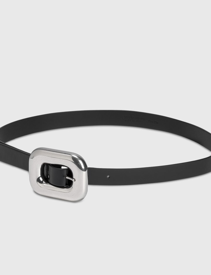 Bottega Veneta Chain Link Belt In Black