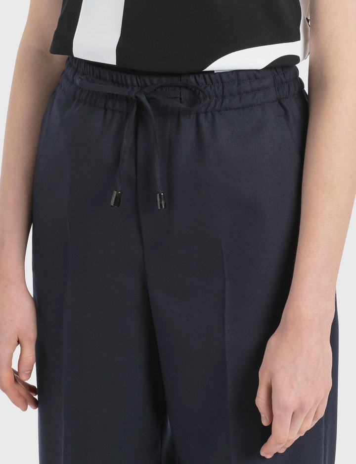 Straight Leg Pants With Elastic Waist Placeholder Image