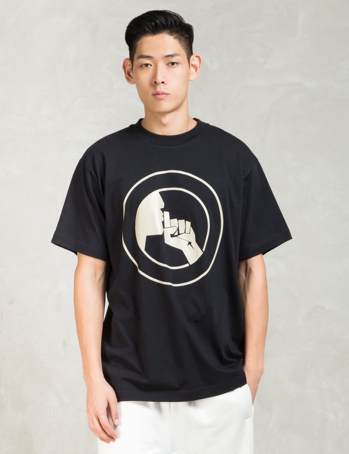 Black S/S Shush Crew T-Shirt Placeholder Image