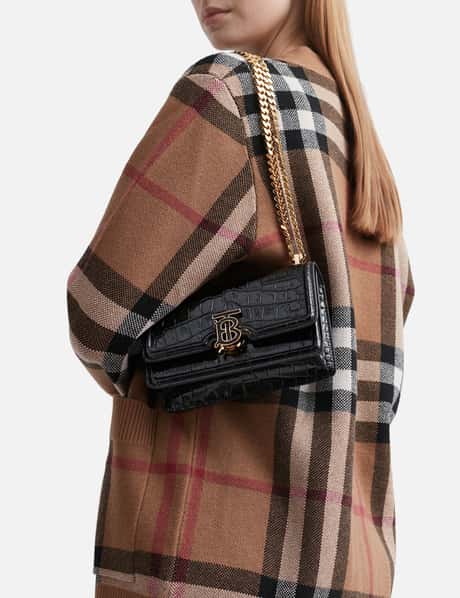 Burberry - Large Check E-canvas Magsafe Card Case  HBX - Globally Curated  Fashion and Lifestyle by Hypebeast