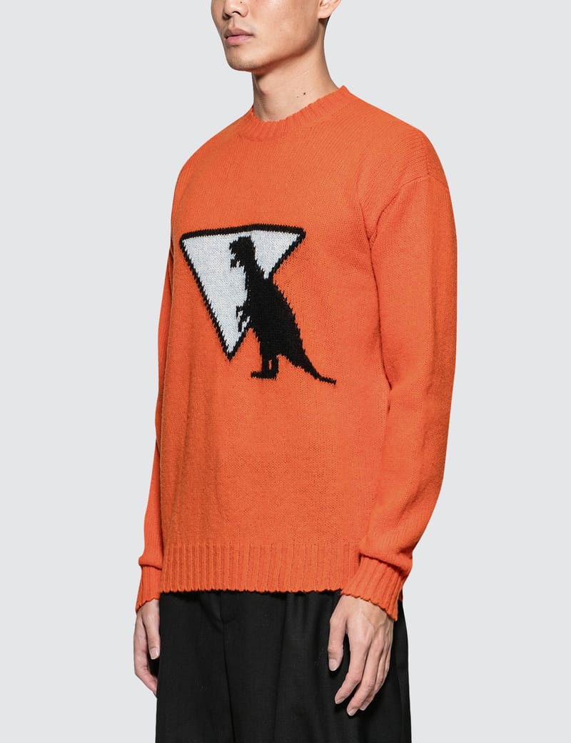 prada orange sweater