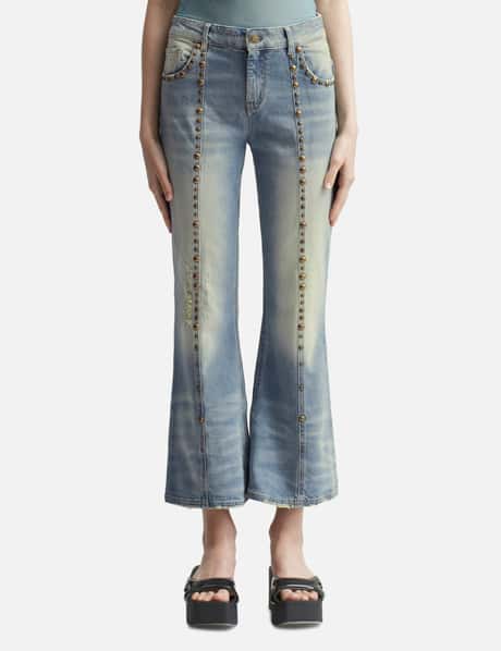 Blumarine Distressed Cropped Jeans