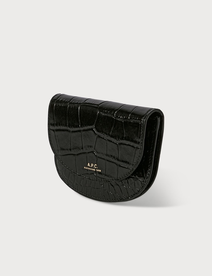 Croco Embossed Leather Small Wallet Placeholder Image