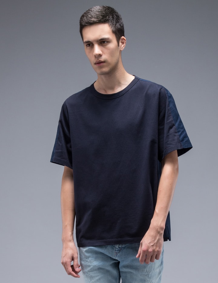 Classic S/S T-Shirt With Woven Back Panel Placeholder Image
