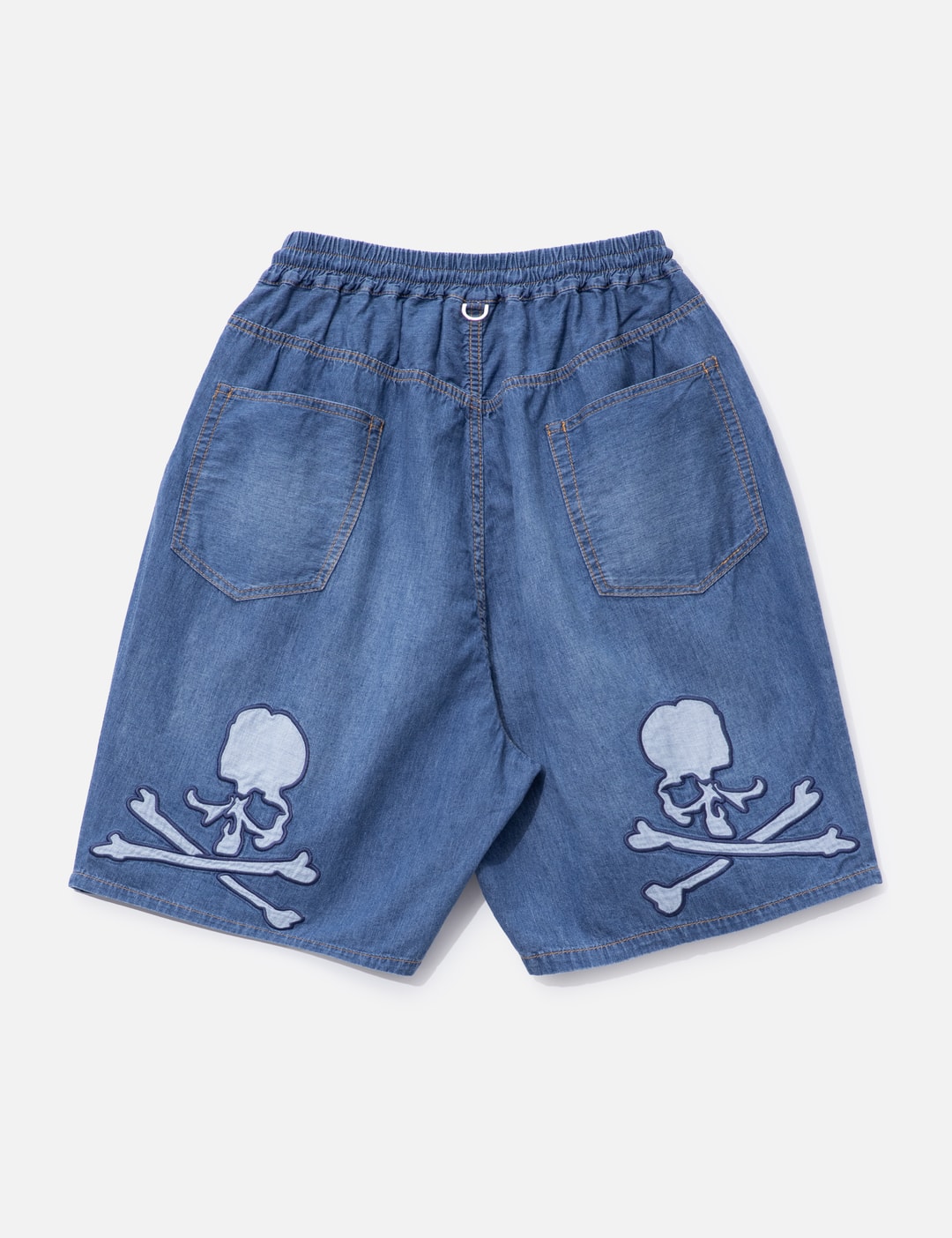 Wide Easy Denim Shorts view 9