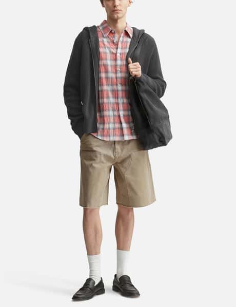 Seersucker Ombre Checkered Shirt view 14