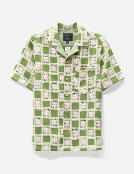 FRIED RICE Unisex Floral Check Shirt