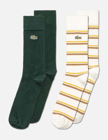 Lacoste 2-Pack Striped Socks