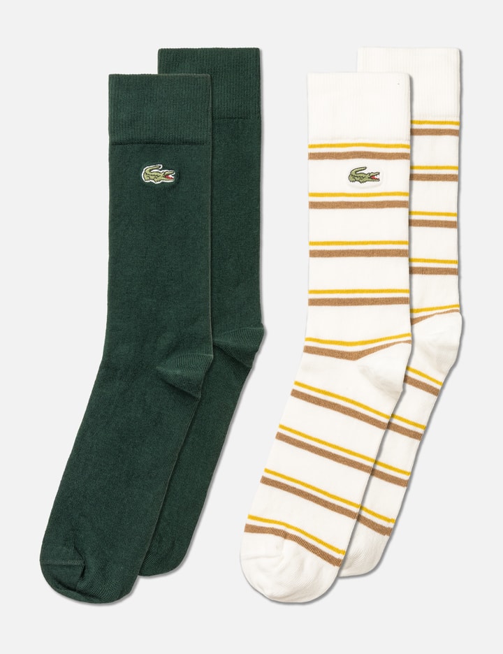 Lacoste 2-Pack Striped Socks