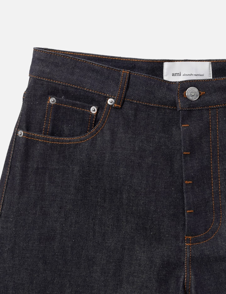 Ami Blue Baggy-Fit Cotton Jeans