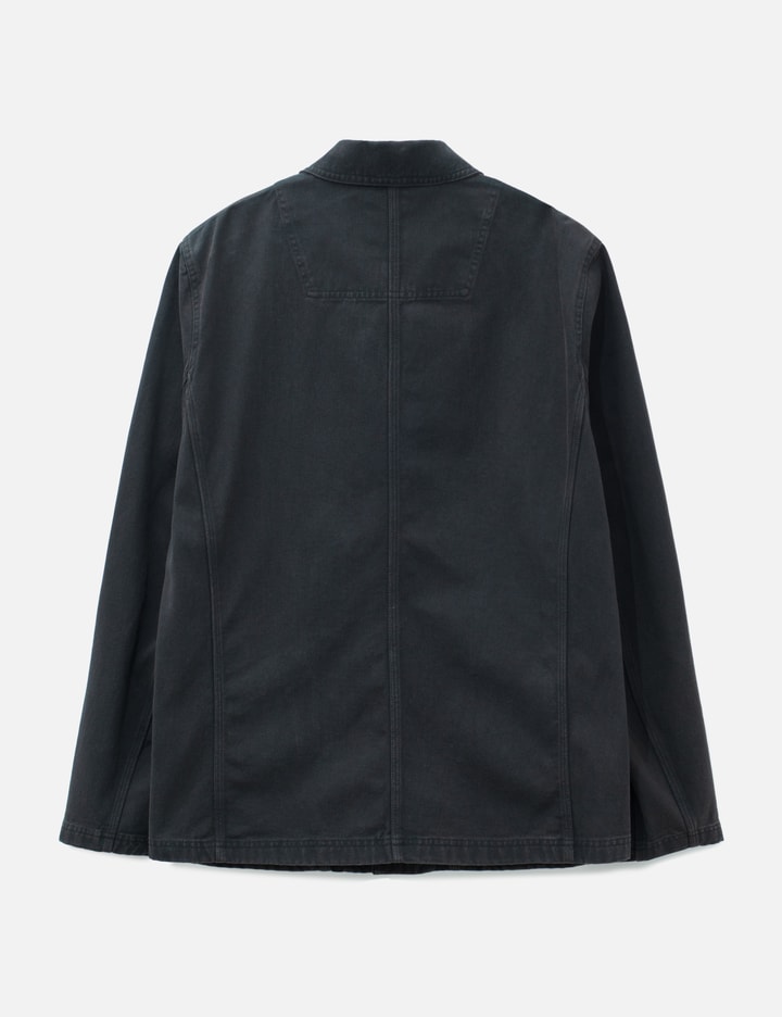 AJOBYAJO Washed Curved Seam Cotton Blazer