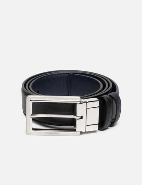 Dior 2 TONE REVERSIBLE LEATHER BELT