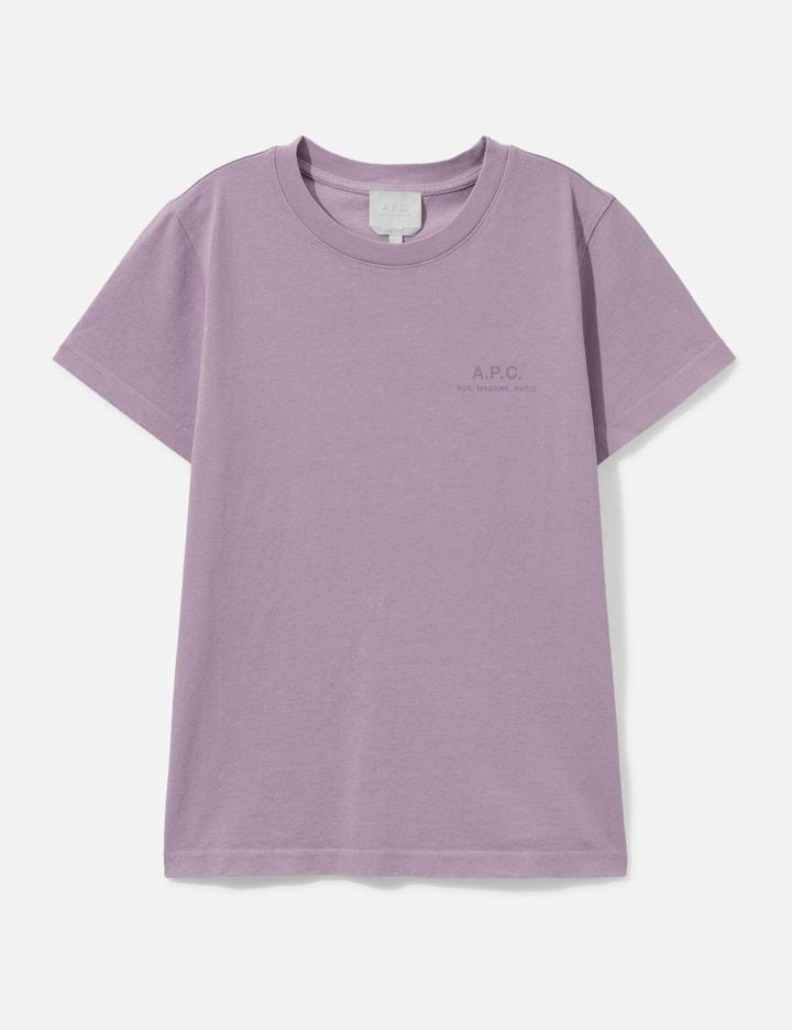 A.P.C. Pale Pink T-Shirt With A.P.C. Rue Madame Logo