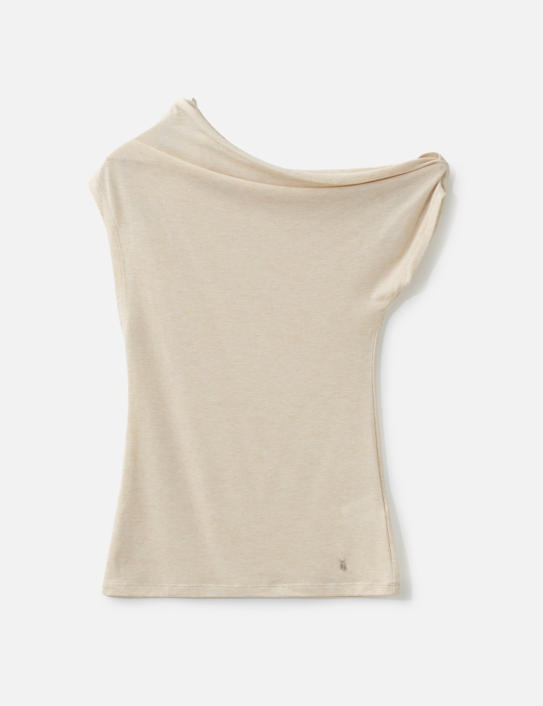 Glowny Tilt Drape Top In Neutral