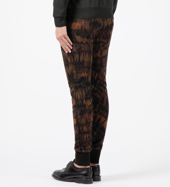 Tie-dye Print Wool-Blend Cuffed Trousers Placeholder Image