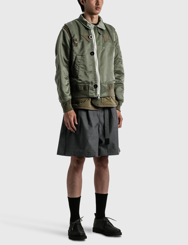 Nylon Twill Mix Blouson Jacket Placeholder Image