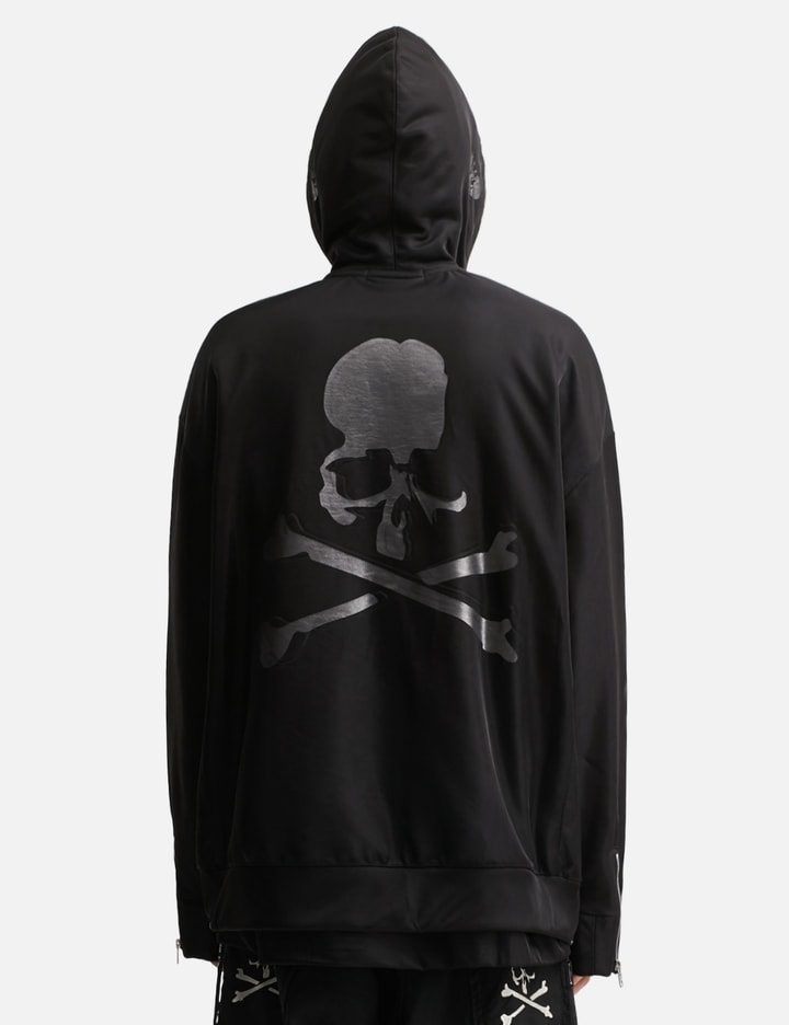 Sheer Layered Zip-up Boxy Hoodie Placeholder Image