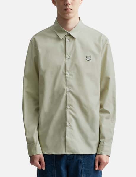 Maison Kitsuné - Bold Fox Head Relaxed Shirt | HBX - Globally 