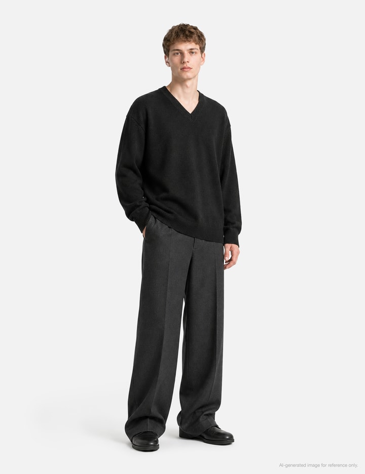 Moondal 24 Deep V-Neck Knit In Black