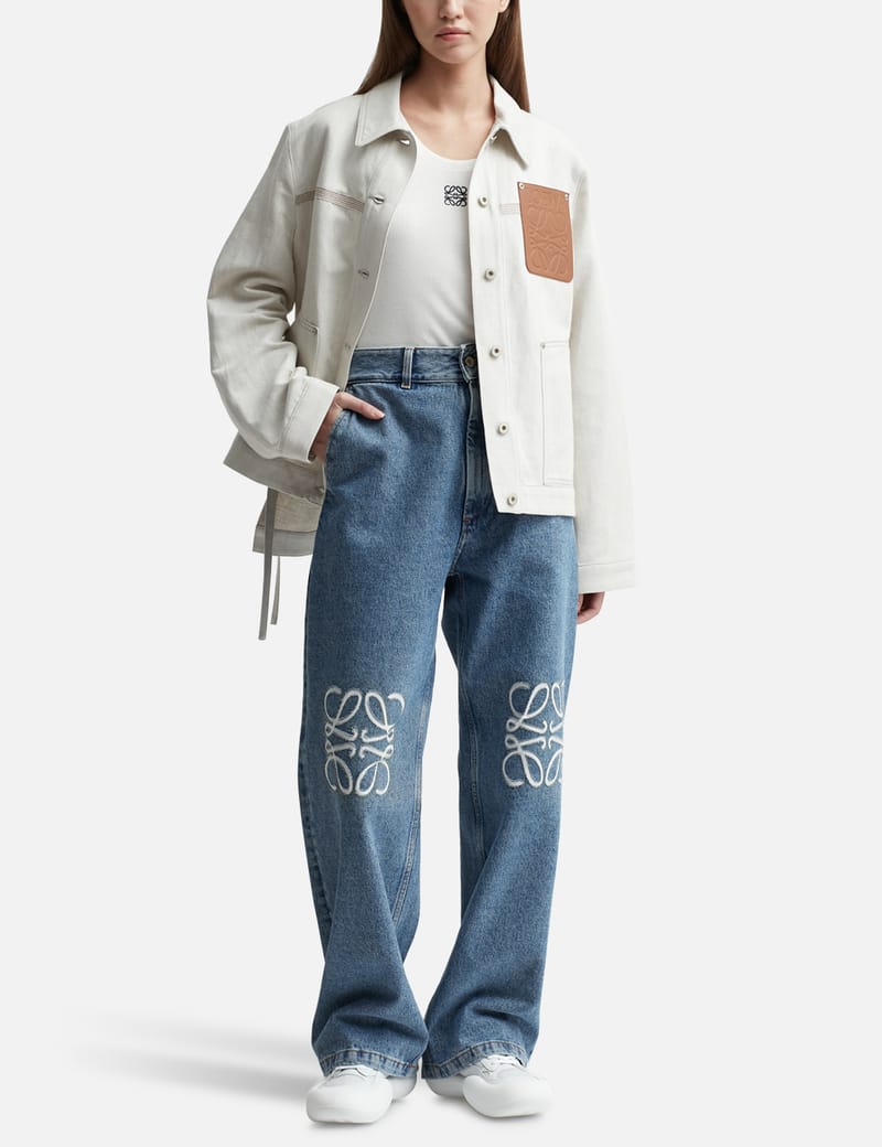 LOEWE ロエベ レディース デニム アナグラム バギー ジーンズ ロエベ 