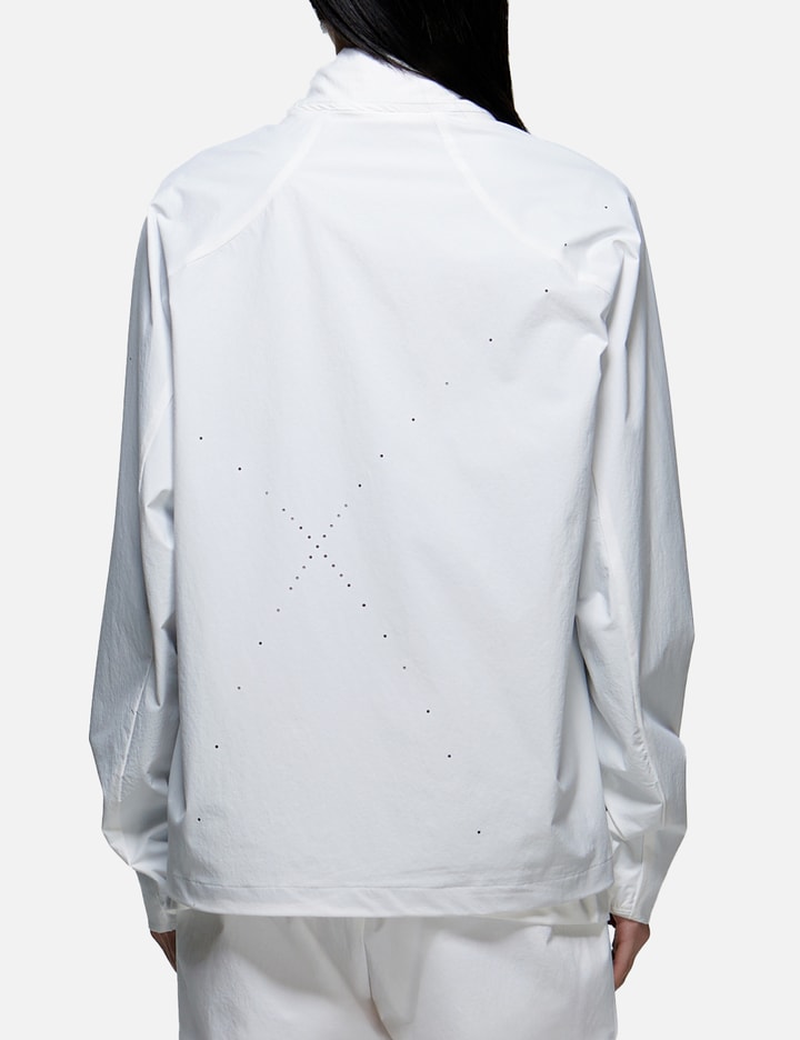 Hypegolf X Post Archive Faction (paf) Perforated Windbreaker In White