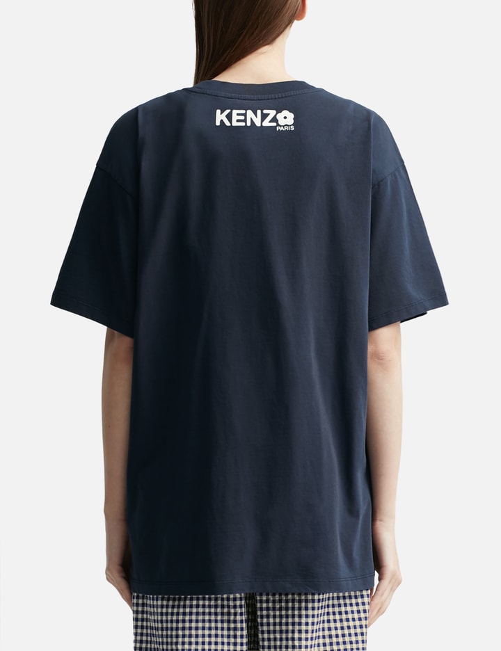 Kenzo Boke Flower Oversize T-shirt In Bleu Nuit