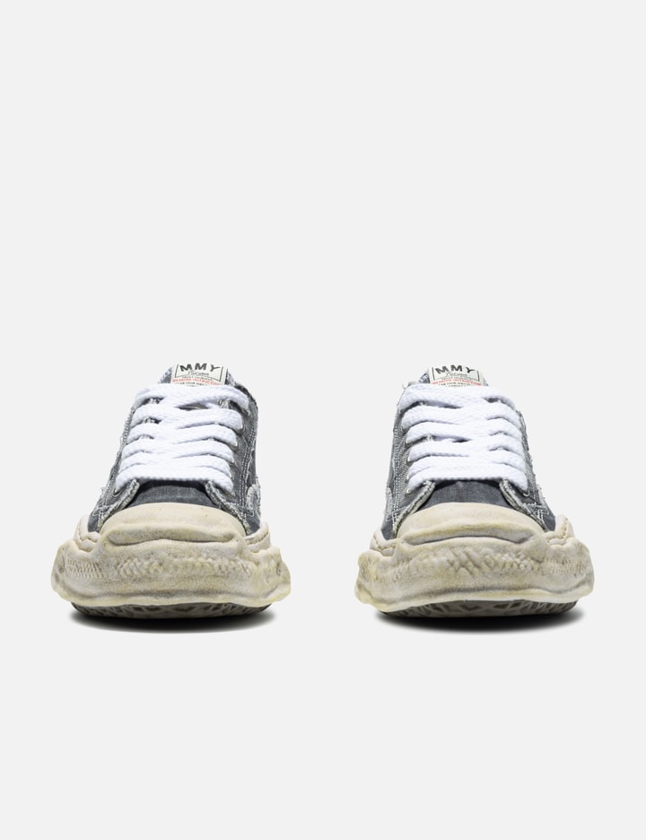 “HANK” OG Sole Bleach-Wash Denim Canvas Low-Top Sneaker Placeholder Image
