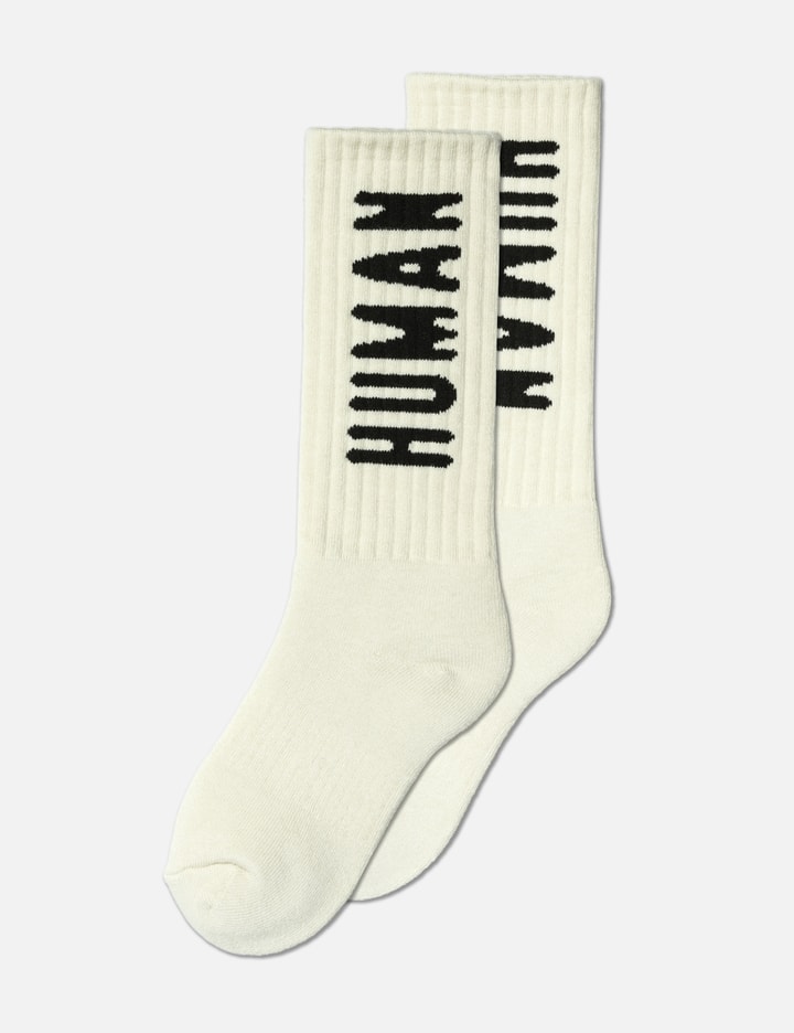 Human Made Hm Logo Socks In White