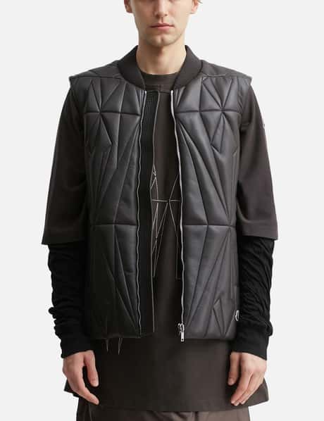 Moncler + Rick Owens Geocamo Flight Nappa Leather Gilet view 10
