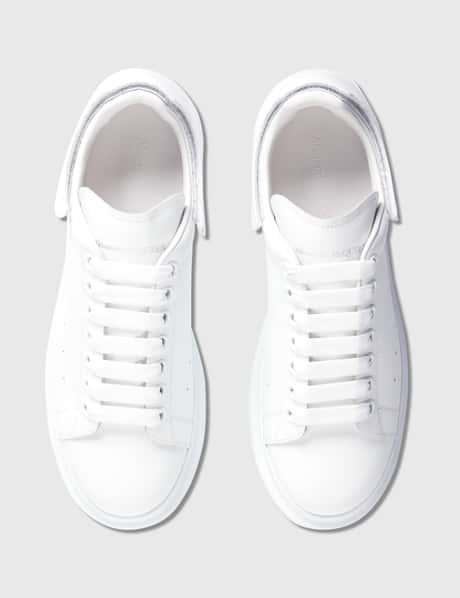 Alexander McQueen Oversized Logo-patch Sneakers in White for Men