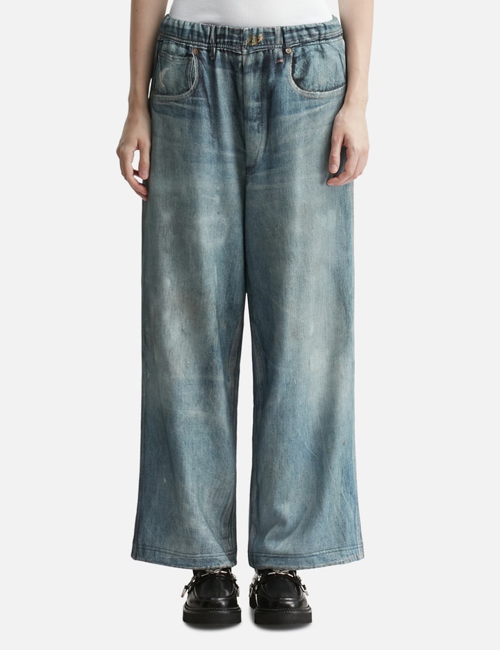 Trompe L'Oeil Denim Sweatpants Placeholder Image