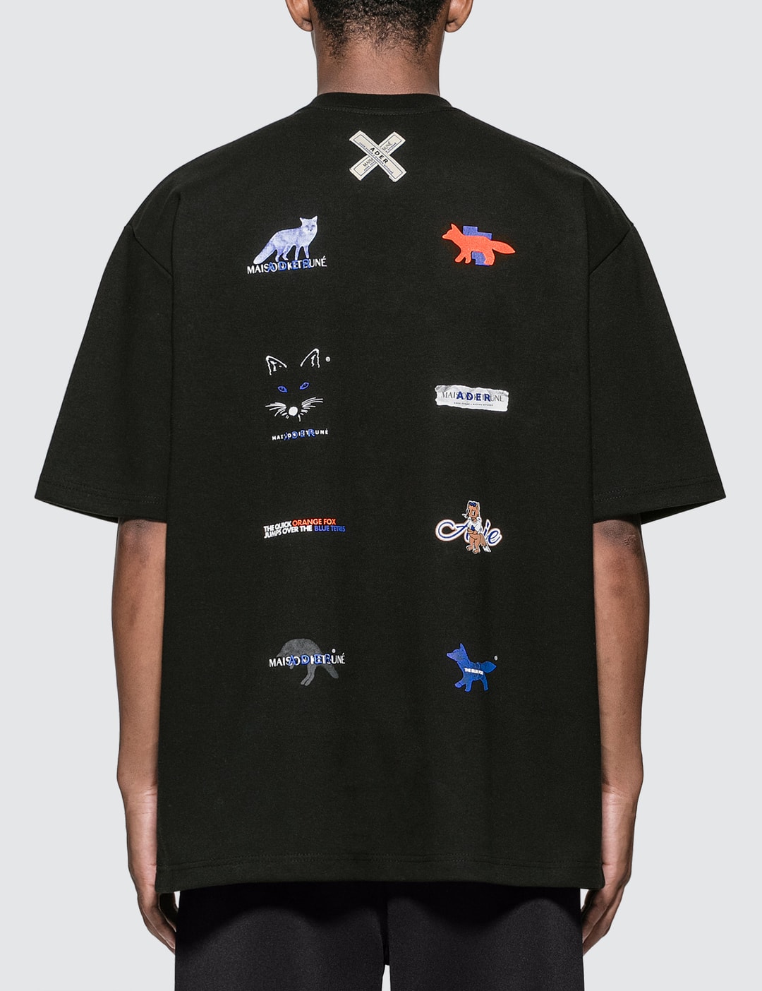 Maison Kitsuné - Ader Error X Maison Kitsune Logo Play T-Shirt | HBX
