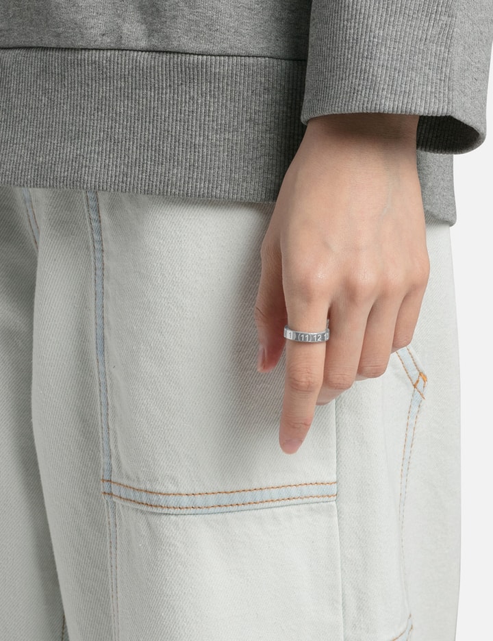 Maison Margiela Numerical Ring In Silver